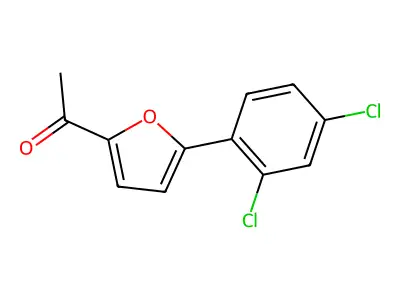 1-[5-(2,4-Dichlorophenyl)-2-furyl]-1-ethanone structure