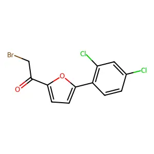 2-Bromo-1-[5-(2,4-dichlorophenyl)-2-furyl]-1-ethanone structure