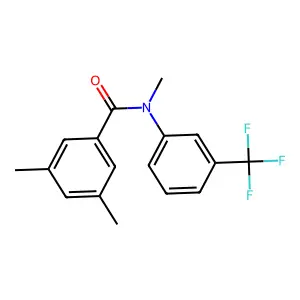 N,3,5-trimethyl-N-[3-(trifluoromethyl)phenyl]benzamide structure