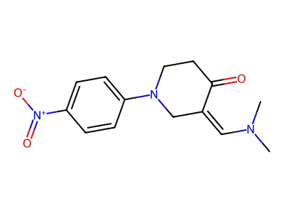 3-[(Dimethylamino)methylidene]-1-(4-nitrophenyl)piperidin-4-one structure