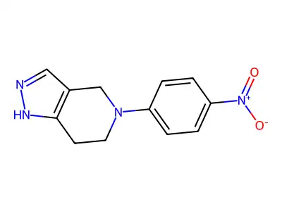 5-(4-nitrophenyl)-4,5,6,7-tetrahydro-2H-pyrazolo[4,3-c]pyridine structure