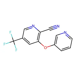 3-(3-Pyridinyloxy)-5-(trifluoromethyl)-2-pyridinecarbonitrile structure