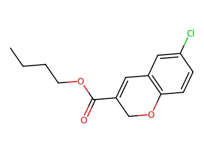 Butyl 6-chloro-2H-chromene-3-carboxylate structure