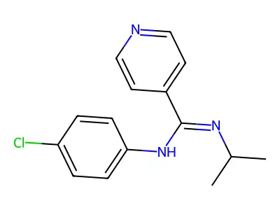 N-(4-chlorophenyl)-N'-isopropyl-4-pyridinecarboximidamide structure