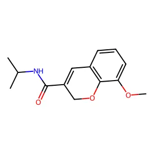 N-isopropyl-8-methoxy-2H-chromene-3-carboxamide structure