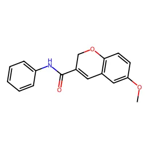 6-methoxy-N-phenyl-2H-chromene-3-carboxamide structure