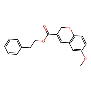 phenethyl 6-methoxy-2H-chromene-3-carboxylate structure