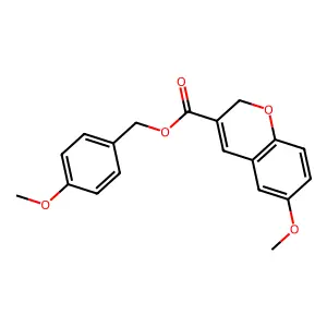 4-methoxybenzyl 6-methoxy-2H-chromene-3-carboxylate structure