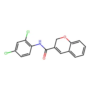 N-(2,4-dichlorophenyl)-2H-chromene-3-carboxamide structure