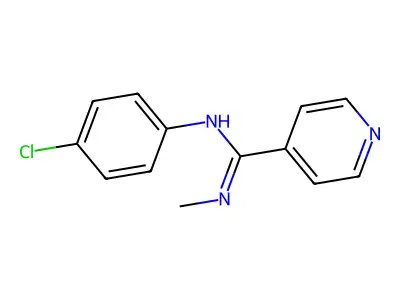 N-(4-chlorophenyl)-N'-methyl-4-pyridinecarboximidamide structure