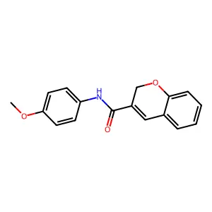 N-(4-methoxyphenyl)-2H-chromene-3-carboxamide structure