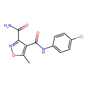 N~4~-(4-chlorophenyl)-5-methyl-3,4-isoxazoledicarboxamide structure