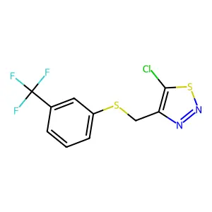 5-Chloro-4-({[3-(trifluoromethyl)phenyl]sulfanyl}methyl)-1,2,3-thiadiazole structure