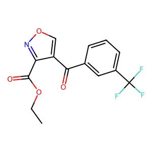 Ethyl 4-[3-(trifluoromethyl)benzoyl]-1,2-oxazole-3-carboxylate structure