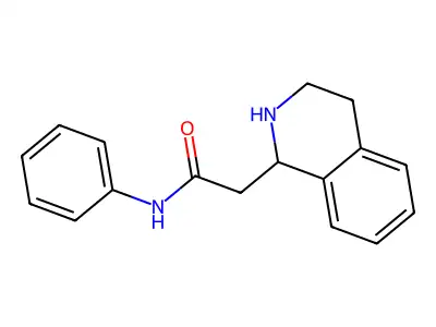 N-phenyl-2-(1,2,3,4-tetrahydroisoquinolin-1-yl)acetamide structure