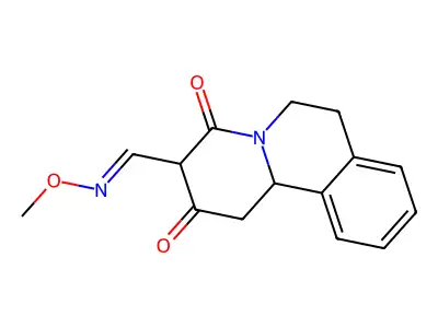 3-(Methoxyiminomethyl)-1,6,7,11b-tetrahydrobenzo[a]quinolizine-2,4-dione structure