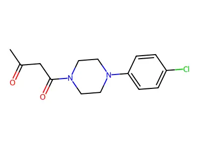 1-[4-(4-Chlorophenyl)piperazino]-1,3-butanedione structure