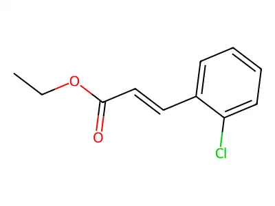 Ethyl 3-(2-chlorophenyl)acrylate structure