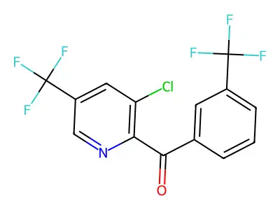 [3-Chloro-5-(trifluoromethyl)-2-pyridinyl][3-(trifluoromethyl)phenyl]methanone structure