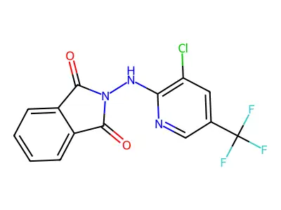 2-((3-Chloro-5-(trifluoromethyl)-2-pyridinyl)amino)-1H-isoindole-1,3(2H)-dione structure