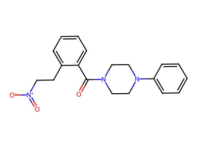 (2-(2-Nitroethyl)phenyl)(4-phenylpiperazino)methanone structure