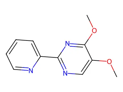 4-Methoxy-2-(2-pyridinyl)-5-pyrimidinyl methyl ether structure