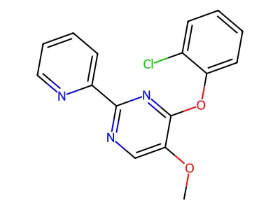 4-(2-Chlorophenoxy)-5-methoxy-2-(2-pyridinyl)pyrimidine structure