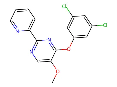 4-(3,5-Dichlorophenoxy)-5-methoxy-2-(2-pyridinyl)pyrimidine structure