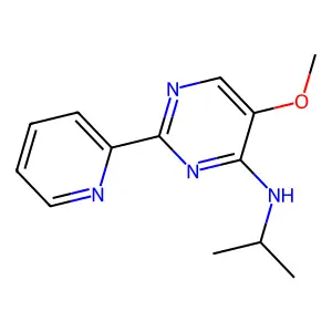 5-Methoxy-N-(1-methylethyl)-2-(2-pyridinyl)-4-pyrimidinamine structure
