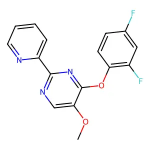 4-(2,4-Difluorophenoxy)-5-methoxy-2-(2-pyridinyl)pyrimidine structure
