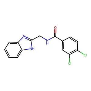 N-((1H-Benzimidazol-2-yl)methyl)-3,4-dichlorobenzenecarboxamide structure