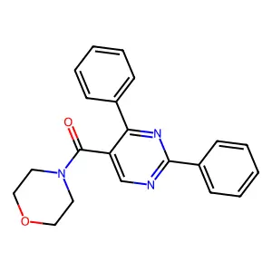 (2,4-Diphenyl-5-pyrimidinyl)(morpholino)methanone structure