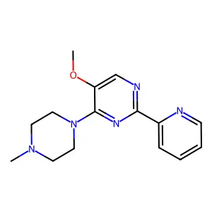 5-Methoxy-4-(4-methylpiperazino)-2-(2-pyridinyl)pyrimidine structure
