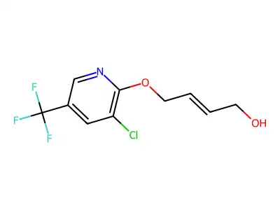 4-{[3-Chloro-5-(trifluoromethyl)-2-pyridinyl]oxy}-2-buten-1-ol structure