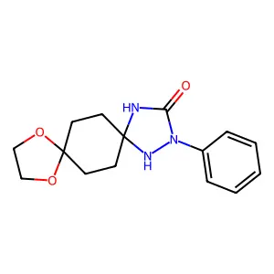 2-Phenyl-9,12-dioxa-1,2,4-triazadispiro[4.2.4.2]tetradecan-3-one structure
