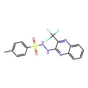 4-methyl-N'-[3-(trifluoromethyl)-2-quinoxalinyl]benzenesulfonohydrazide structure