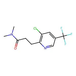 3-(3-Chloro-5-(trifluoromethyl)-2-pyridinyl)-N,N-dimethylpropanamide structure