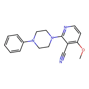 4-Methoxy-2-(4-phenylpiperazin-1-yl)pyridine-3-carbonitrile structure