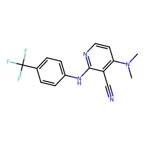 4-(Dimethylamino)-2-[4-(trifluoromethyl)anilino]nicotinonitrile structure