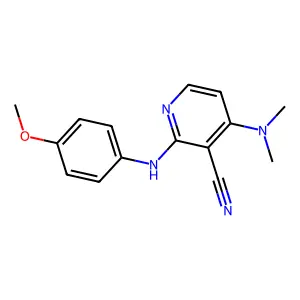 4-(Dimethylamino)-2-(4-methoxyanilino)nicotinonitrile structure