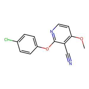 2-(4-Chlorophenoxy)-4-methoxynicotinonitrile structure