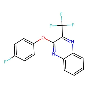 2-(4-Fluorophenoxy)-3-(trifluoromethyl)quinoxaline structure