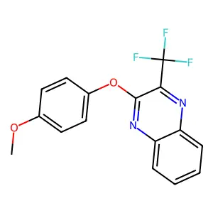 2-(4-Methoxyphenoxy)-3-(trifluoromethyl)quinoxaline structure