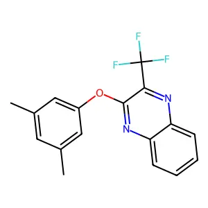 2-(3,5-Dimethylphenoxy)-3-(trifluoromethyl)quinoxaline structure