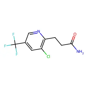 3-[3-Chloro-5-(trifluoromethyl)pyridin-2-yl]propanamide structure