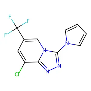 8-chloro-3-(1H-pyrrol-1-yl)-6-(trifluoromethyl)[1,2,4]triazolo[4,3-a]pyridine structure