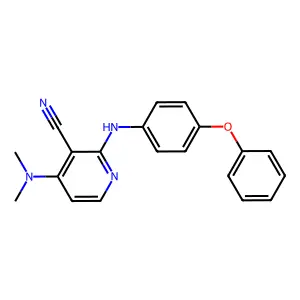4-(Dimethylamino)-2-(4-phenoxyanilino)nicotinonitrile structure