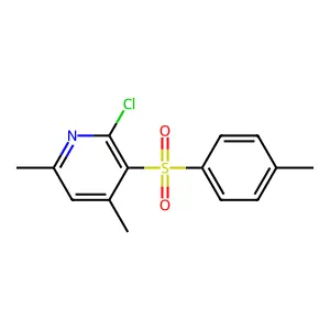2-Chloro-4,6-dimethyl-3-[(4-methylphenyl)sulfonyl]pyridine structure