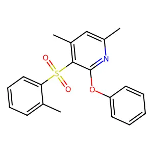 4,6-Dimethyl-3-[(2-methylphenyl)sulfonyl]-2-phenoxypyridine structure