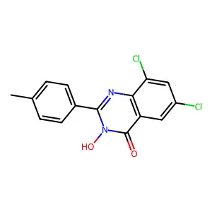 6,8-dichloro-3-hydroxy-2-(4-methylphenyl)-4(3H)-quinazolinone structure